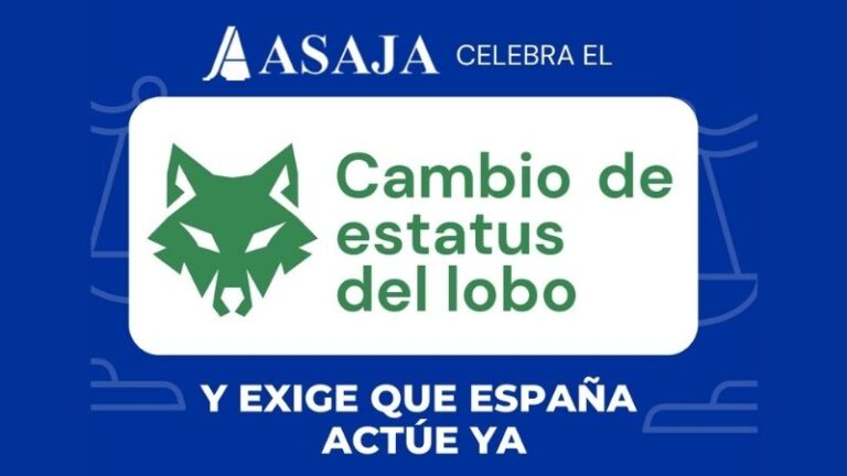Europa escucha al campo. ASAJA celebra el cambio de estatus de lobo y exige que España actúe ya.