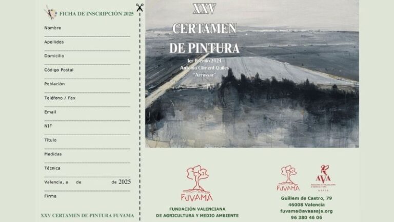 FUVAMA abre el plazo de presentación del XXV Certamen de Pintura y Periodismo