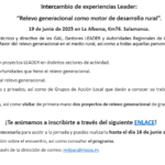 Intercambio de experiencias Leader:  “Relevo generacional como motor de desarrollo rural”