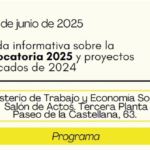 Jornada informativa sobre la convocatoria 2025 y proyectos destacados de 2024