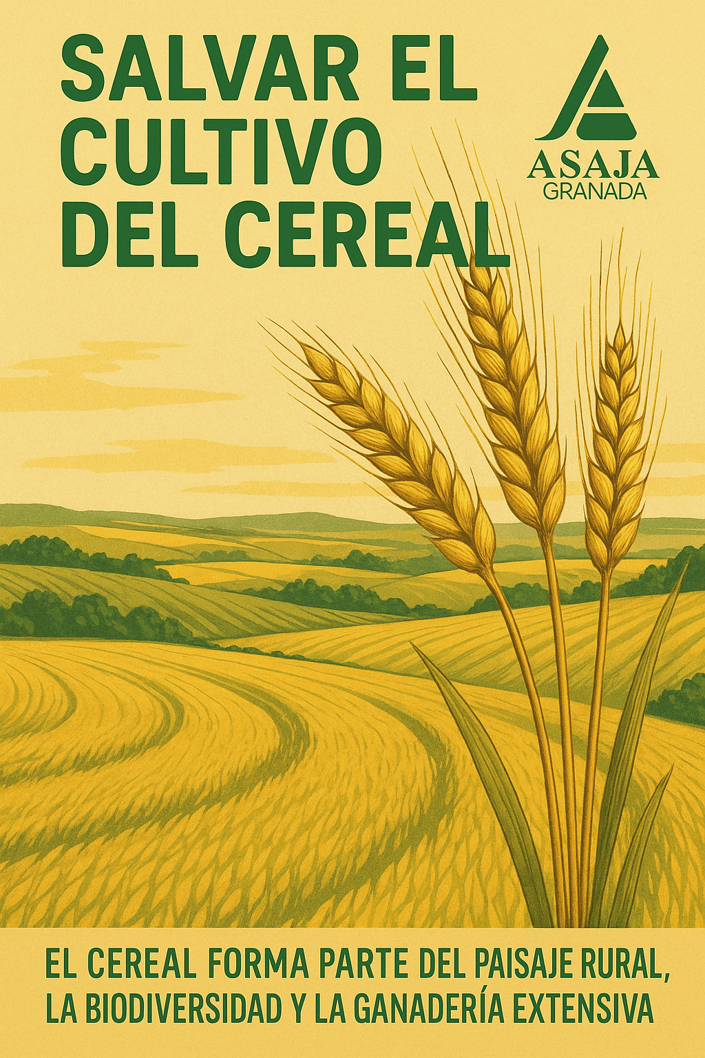 ASAJA GRANADA sale a la calle en defensa del cereal