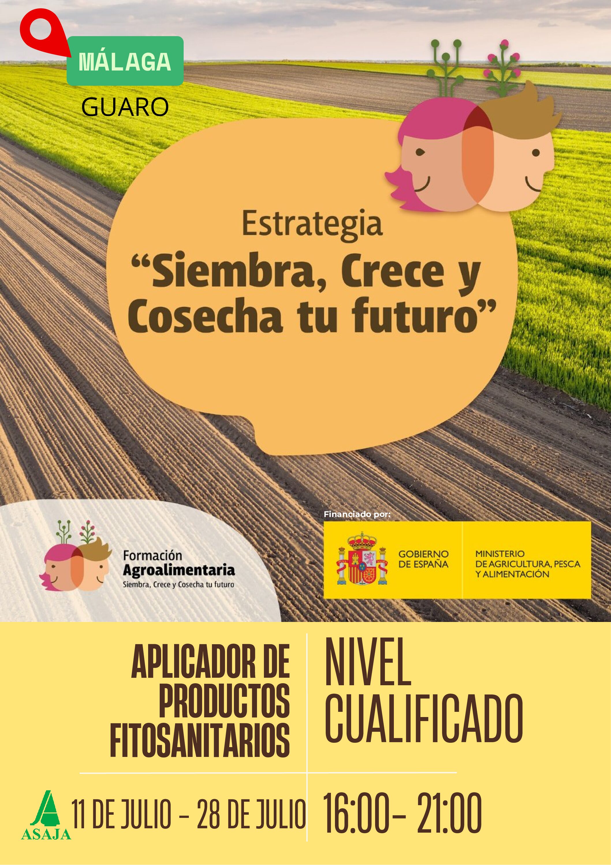 Curso aplicador de productos fitosanitarios. Nivel cualificado.