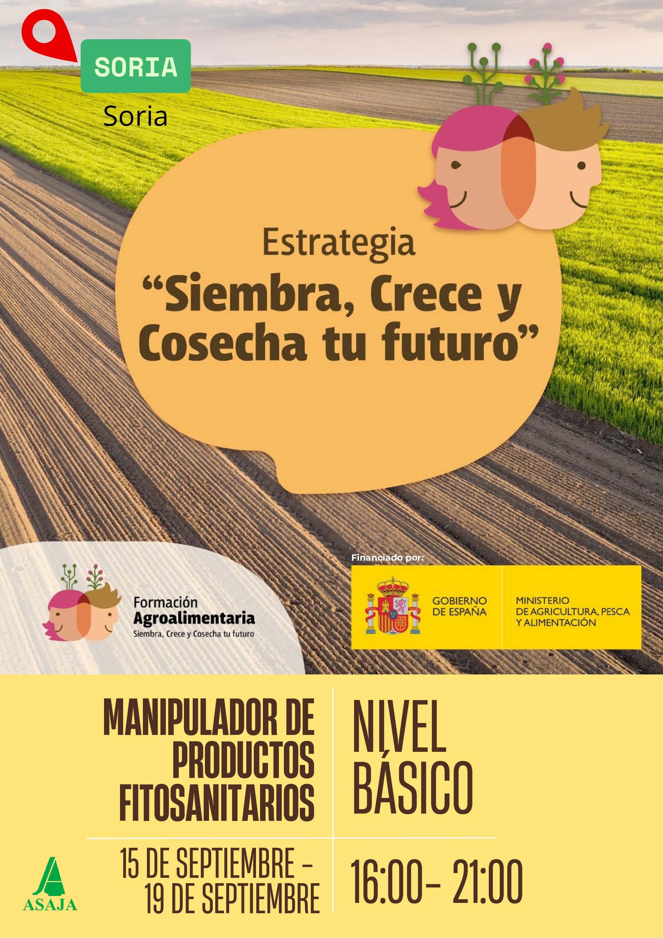 Curso Manipulador de productos fitosanitarios. Nivel básico