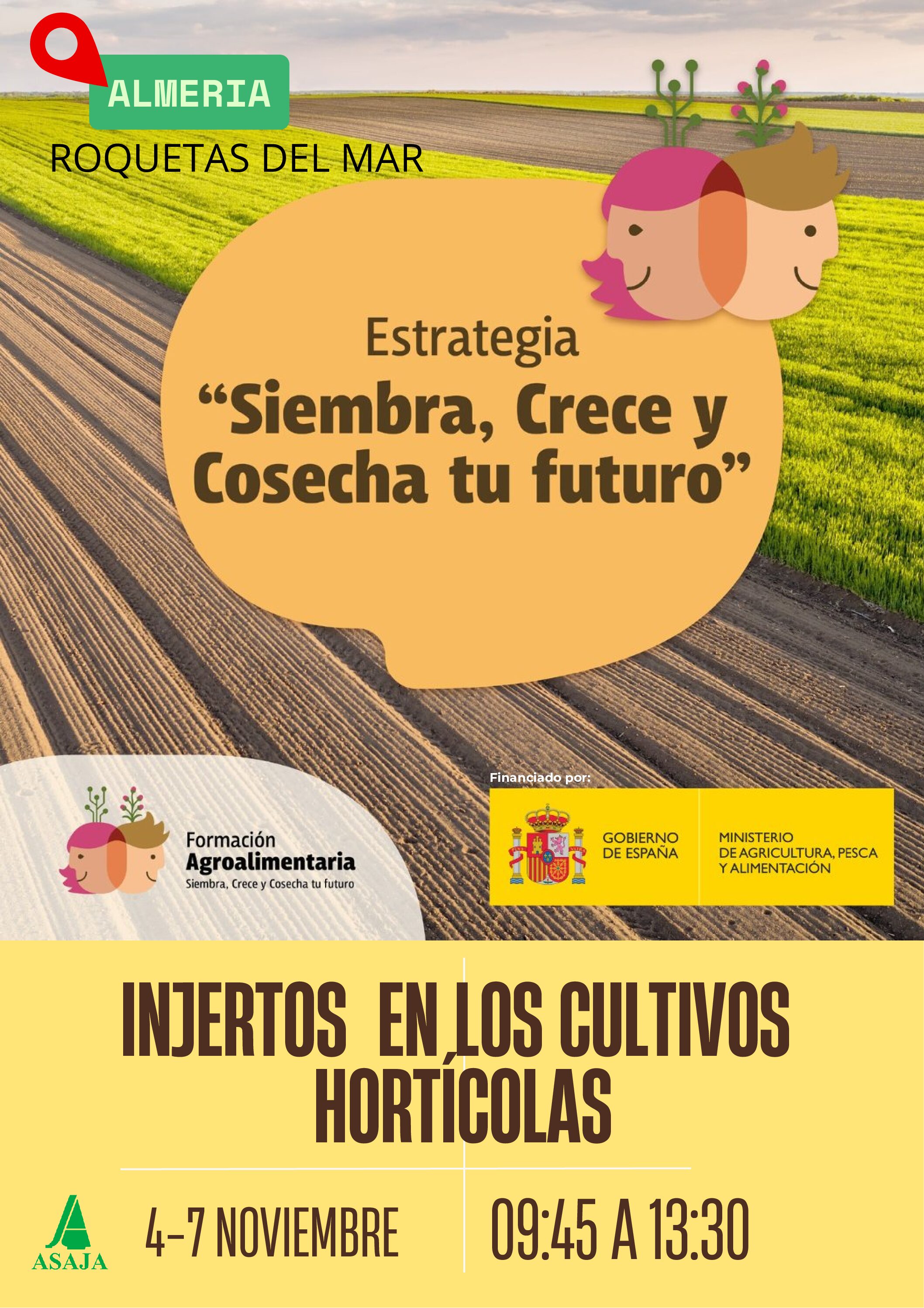 Curso de injertos en los cultivos hortícolas