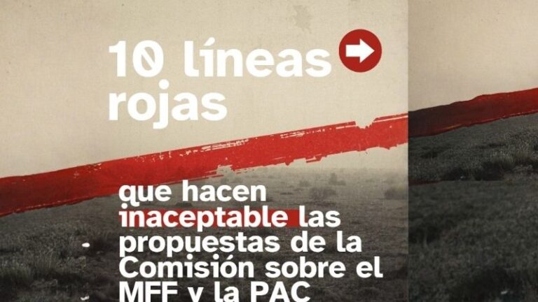 ASAJA denuncia las 10 líneas rojas que hacen inaceptables las propuestas de la Comisión sobre el MFF y la PAC