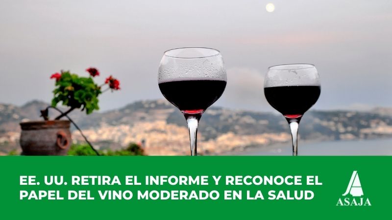 Respaldo de EE.UU al consumo moderado de vino