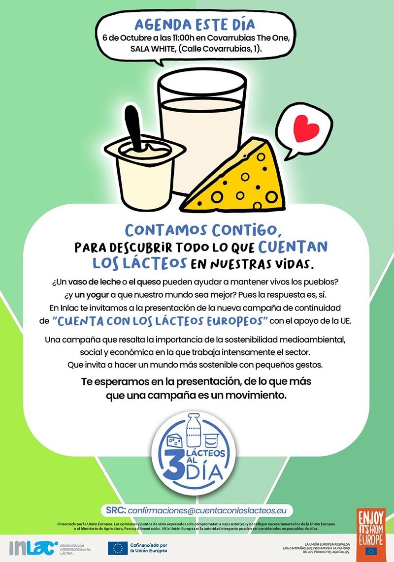 Presentación de la campaña “Cuenta con los lácteos europeos”