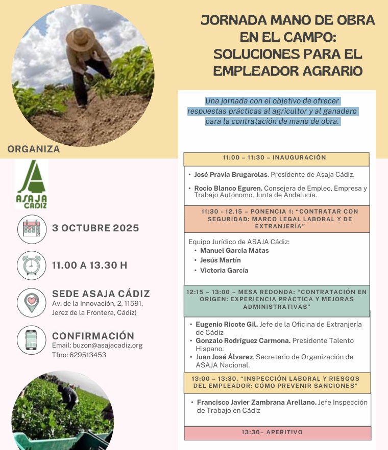 Jornada Mano de obra en el campo: Soluciones para el empleador