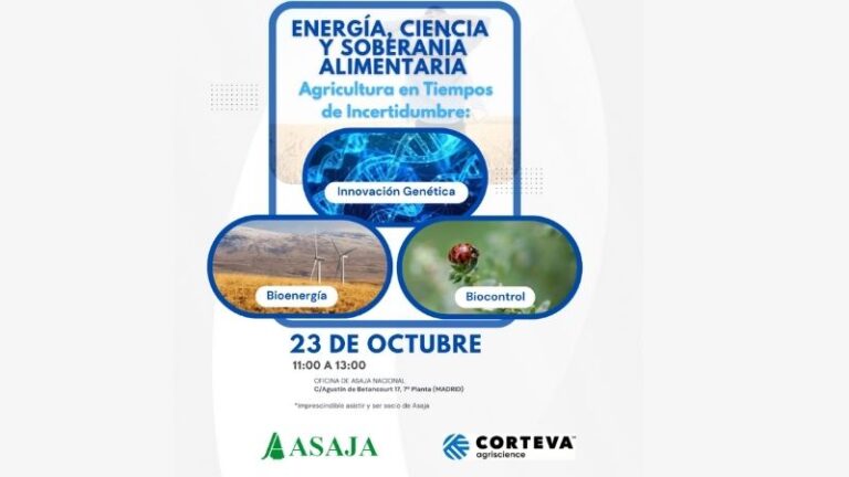 ASAJA y Corteva analizan los retos de la agricultura ante la incertidumbre: energía, ciencia y soberanía alimentaria