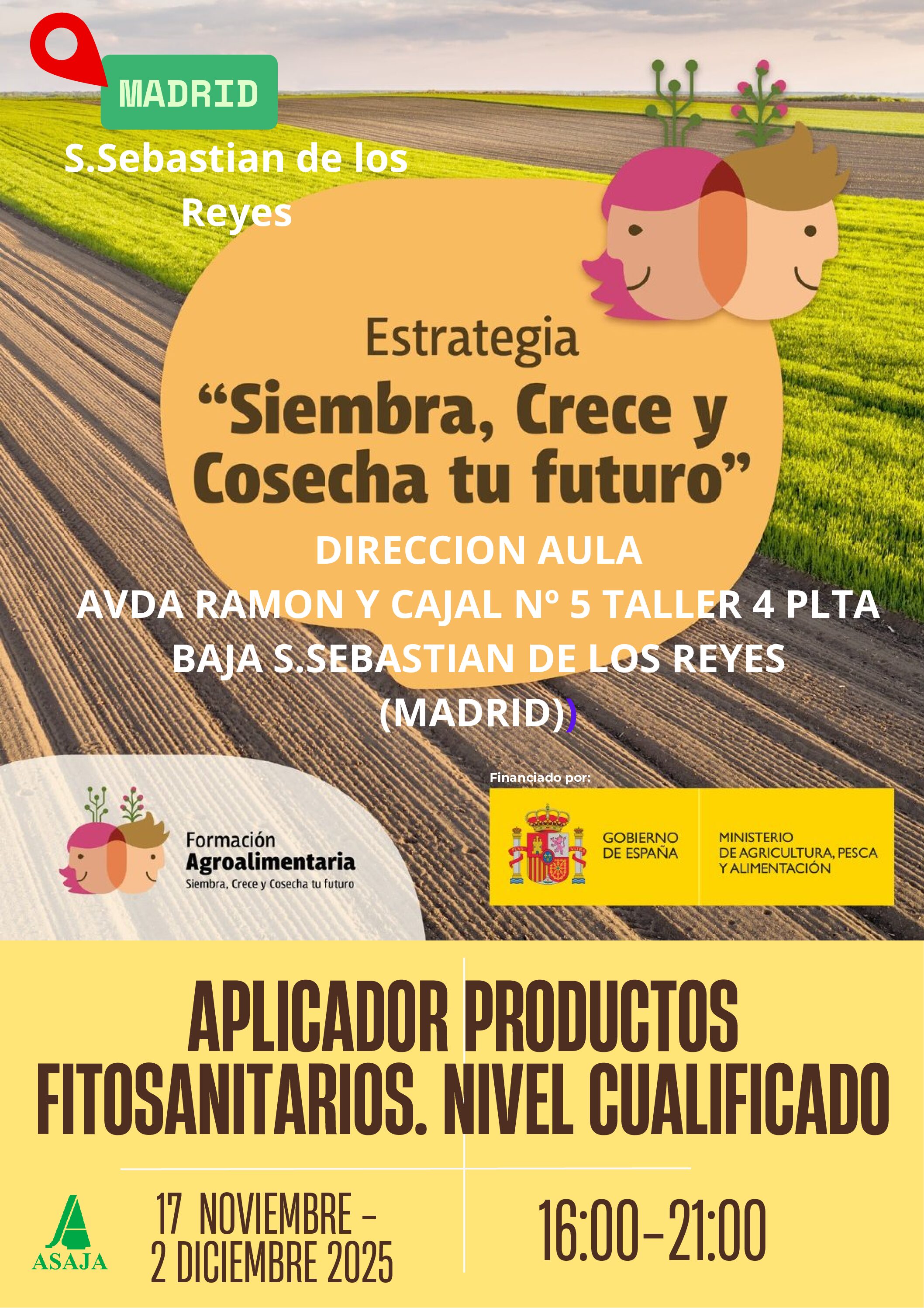 Curso de aplicador de productos fitosanitarios. Nivel Cualificado