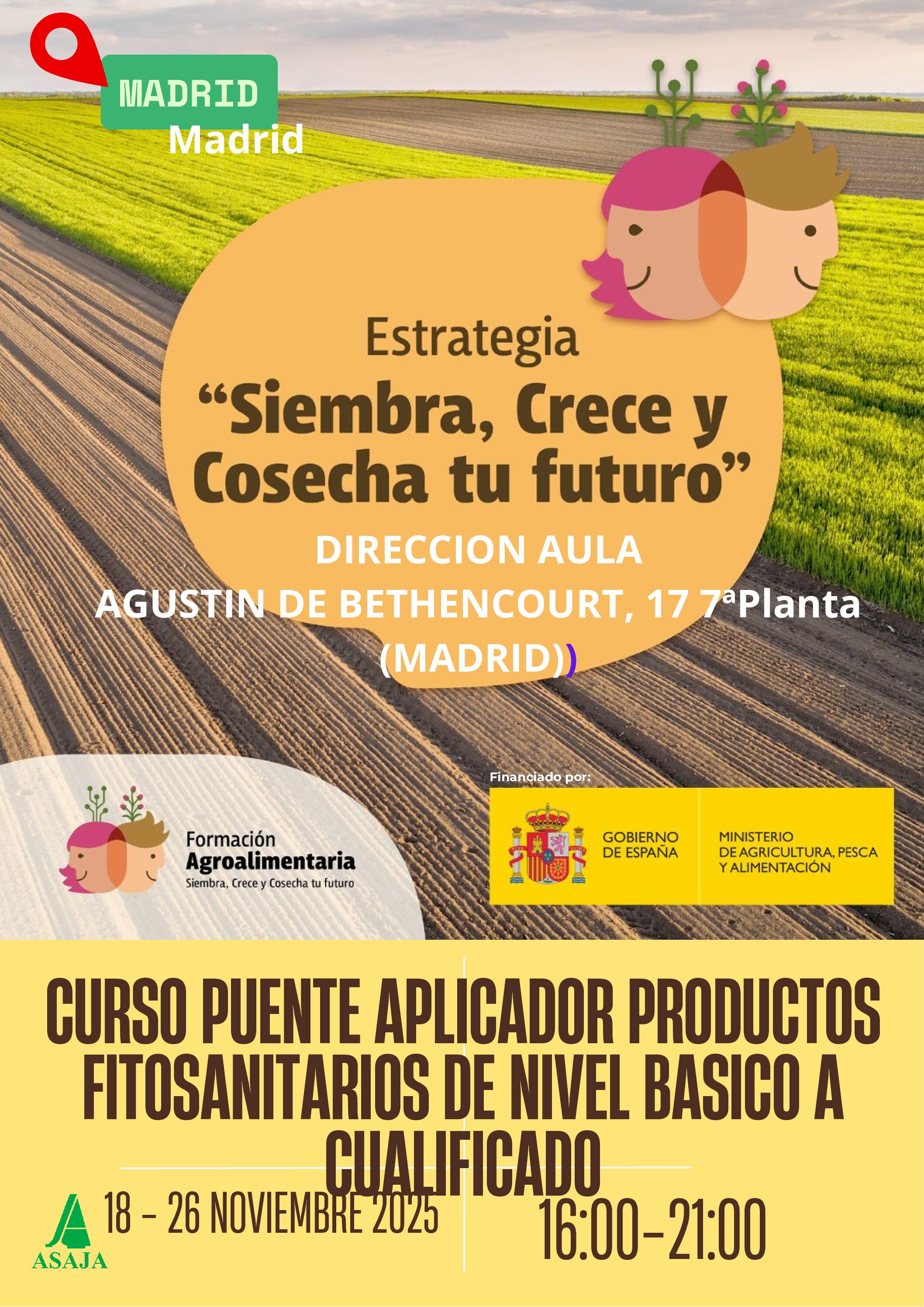 Curso puente de aplicador de productos fitosanitarios de Nivel Básico a Cualificado.
