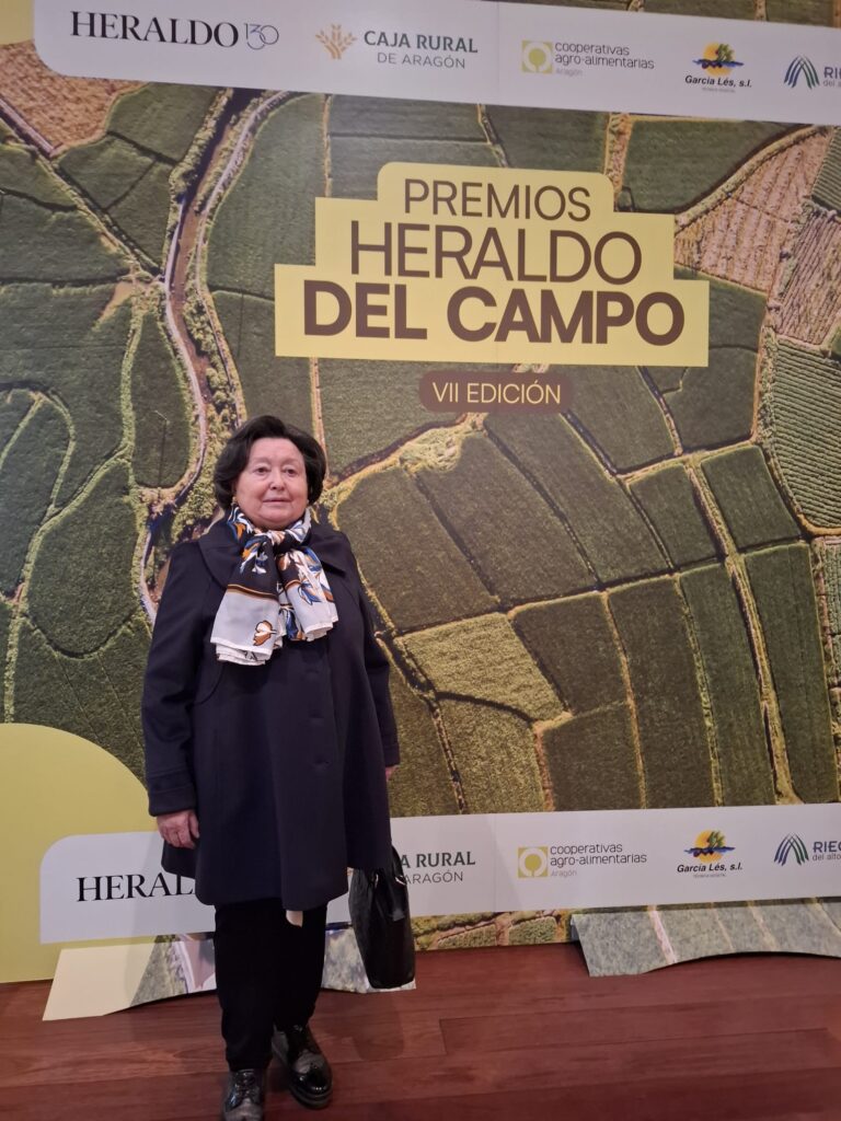Emilia Guillén, reconocida por su trayectoria en los VII Premios Heraldo del Campo