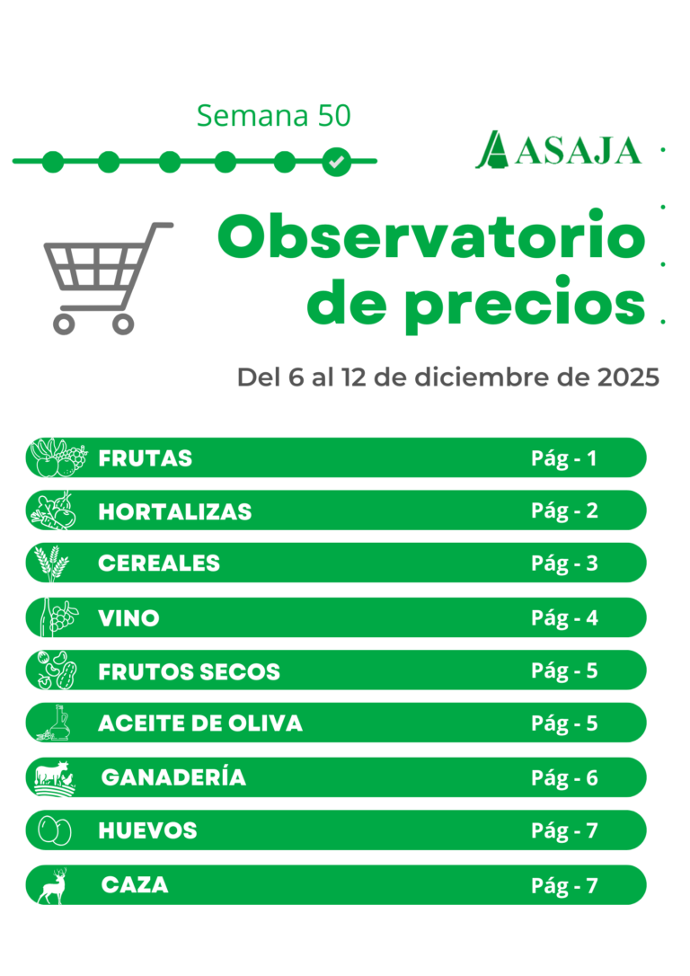 Observatorio de precios. ASAJA
