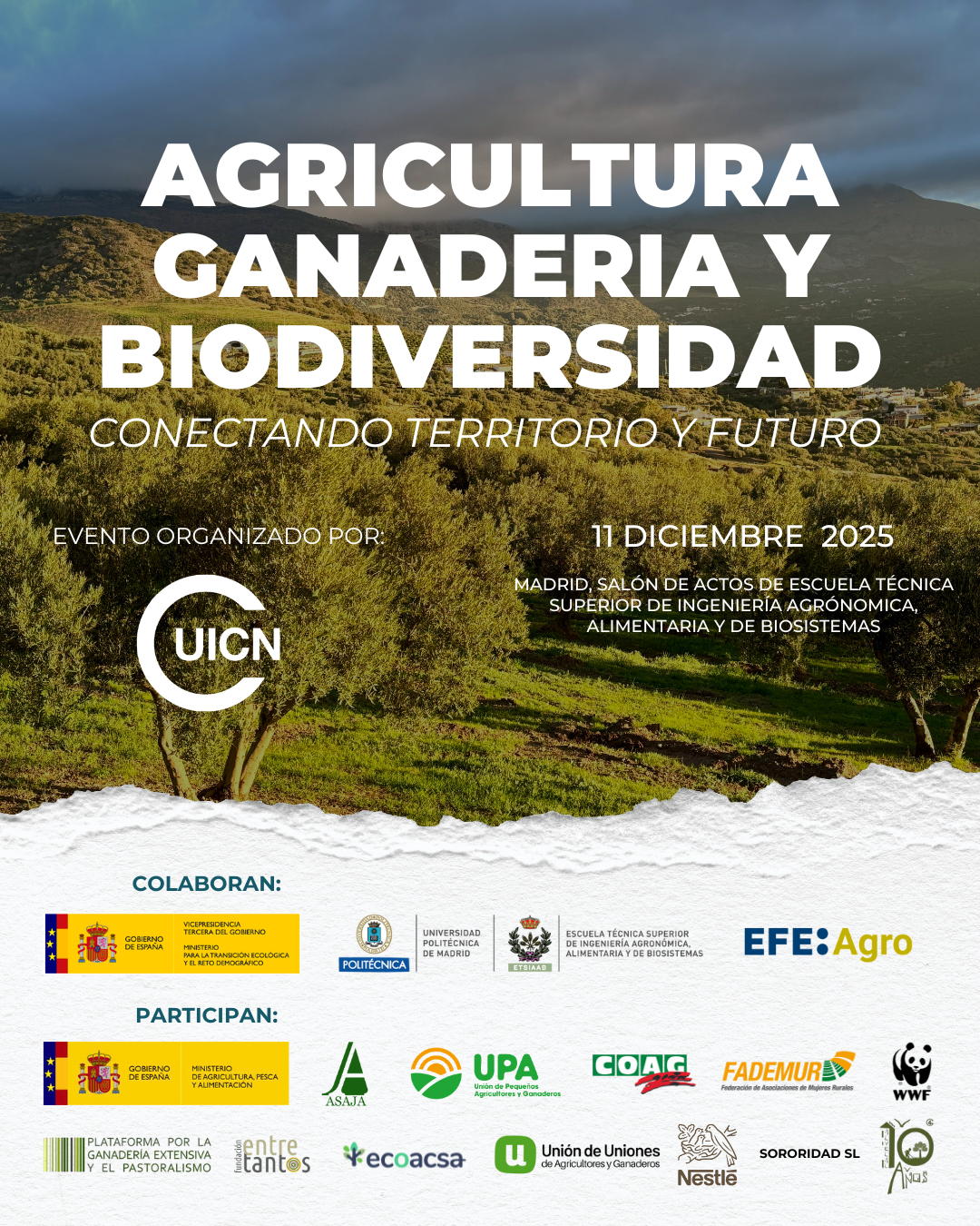 Jornada: ‘Agricultura, Ganadería y Biodiversidad: Conectando Territorio y Futuro’