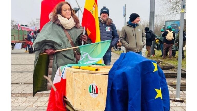 ASAJA Albacete protagonista en las protestas del sector agrario europeo en Estrasburgo el 20 de enero 