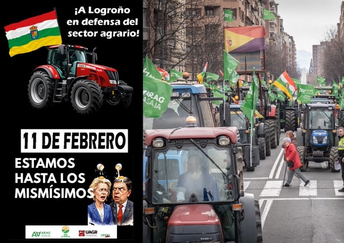 Movilización del sector agrario en Logroño | 11 de febrero