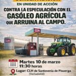 Concentración contra el freno de suministro y la especulación con el gasóleo agrícola