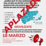 Movilización del sector agrario en Granada para exigir la inclusión de comarcas en las ayudas por daños
