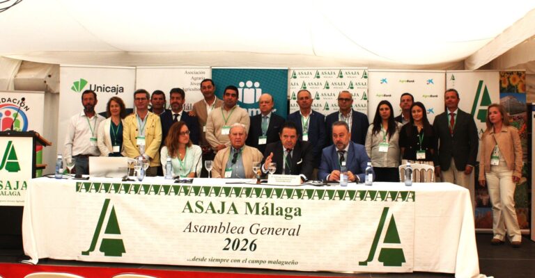 ASAJA Málaga reelige por aclamación a Baldomero Bellido y renueva su dirección para blindar la defensa del campo