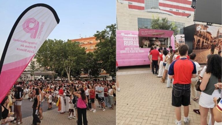 Almendralejo saborea con 800 bocadillos de jamón la victoria de España ante Portugal
