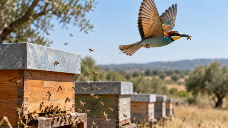 APAG Extremadura ASAJA, APAG ASAJA Cáceres, UPA y Cooperativas Agroalimentarias reclaman medidas urgentes ante los graves daños del abejaruco en la apicultura