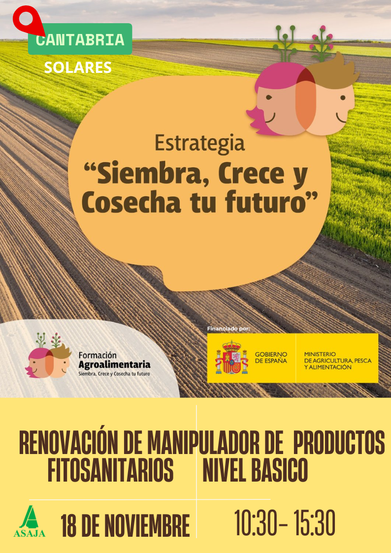 CURSO. Renovación de Manipulador de Productos Fitosanitarios. Nivel Básico