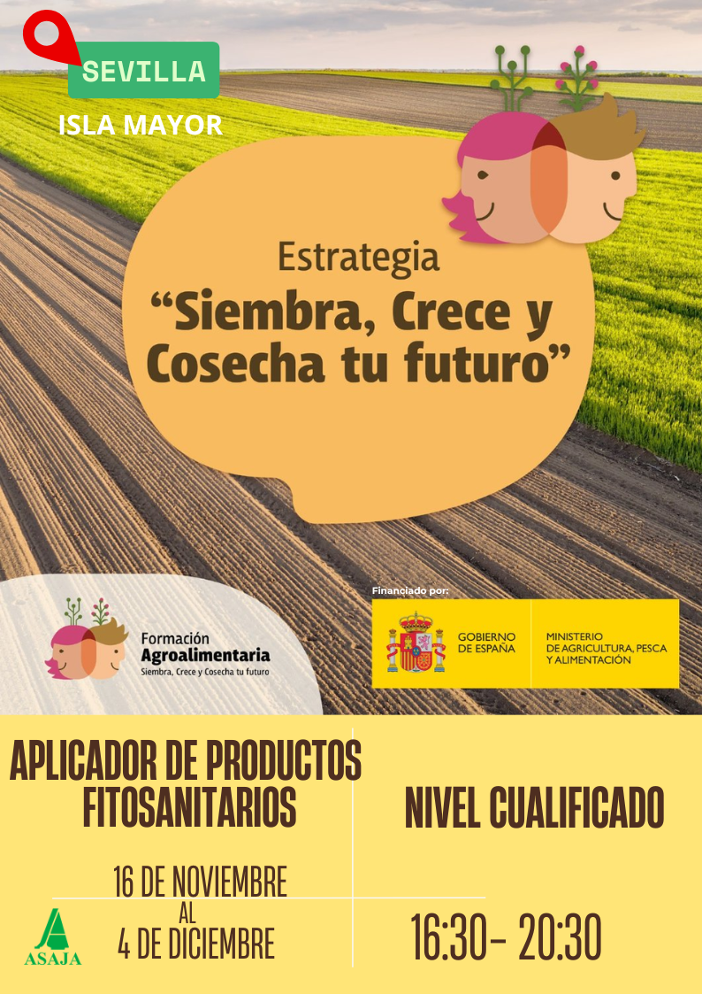 CURSO: Aplicador de Productos Fitosanitarios. NIVEL CUALIFICADO