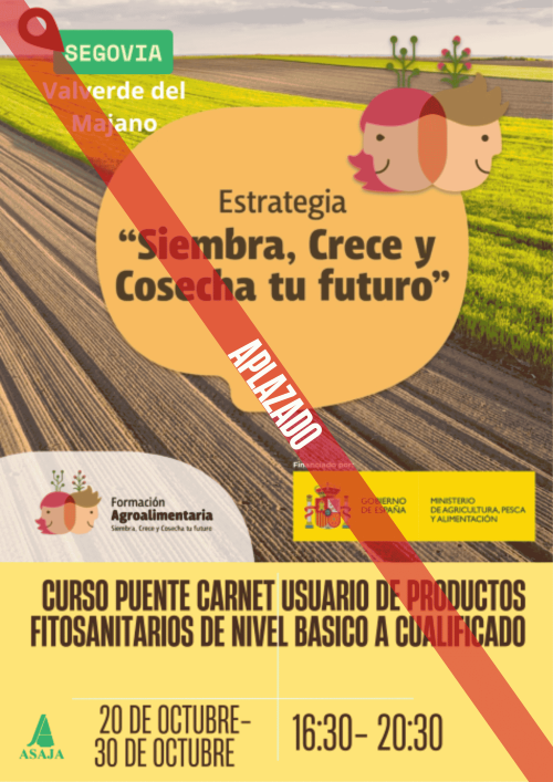 CURSO PUENTE. CARNET DE USUARIO DE PRODUCTOS FITOSANITARIOS DE NIVEL BASICO A NIVEL CUALIFICADO. APLAZADO