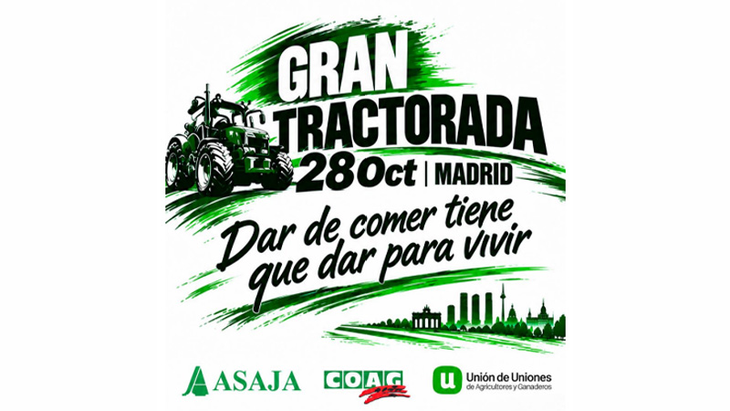 Gran Tractorada del 28 de octubre en Madrid: dar de comer tiene que dar para vivir