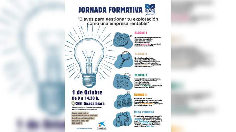 Formación para decidir mejor: APAG reúne a jóvenes agricultores para abordar las claves de una explotación agraria rentable