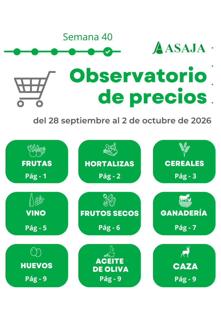 Observatorio de precios. ASAJA