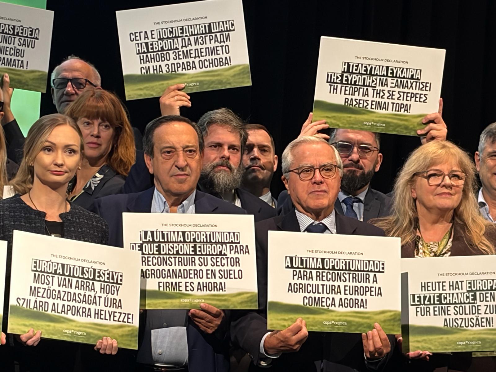 Pedro Barato participa en la firma de la Declaración de Estocolmo sobre el futuro de la agricultura europea