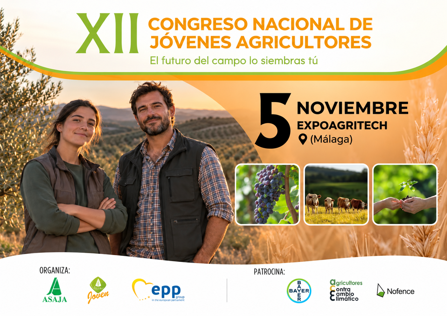 Málaga acoge el XII Congreso Nacional de Jóvenes Agricultores el 5 de noviembre